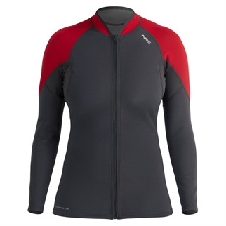 NRS Womens HydroSkin 0.5 Jacket graphite salsa